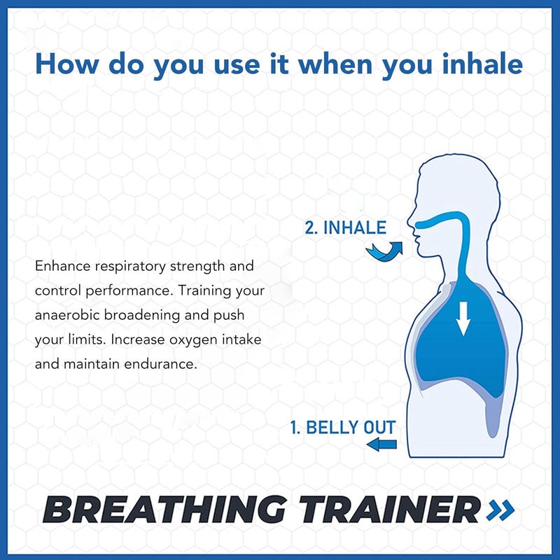 woobles Lung Trainer Sport, hypoxia Training Device, Lung Trainer Breathing Trainer Inhale and Exhale, Professional expiratory inspiratory Muscle Trainer for Lung Capacity Breathing Therapy - Image 3
